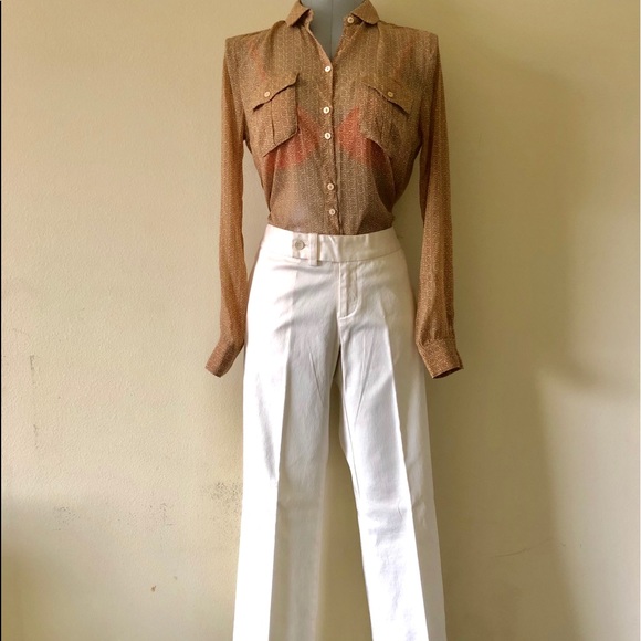 Kenneth Cole Mid-Rise Flair-Legged Trouser - Picture 3 of 8